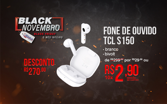 FONE DE OUVIDO TCL MOVEAUDIO S150 BT BRANCO BIVOLT