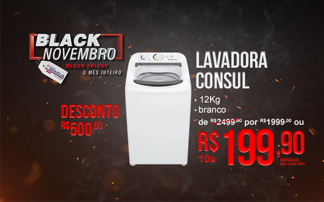 LAVADORA CONSUL CWH12BBANA BRANCO