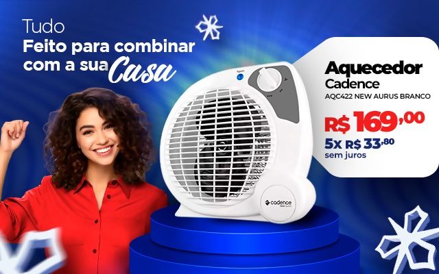 AQUECEDOR CADENCE AQC422 NEW AURUS BRANCO